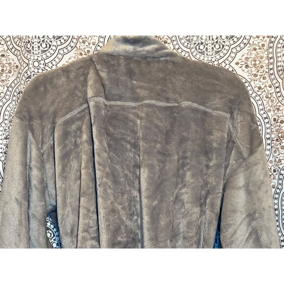 Stars Above Plush robe Collar Robe M/L Gray Soft Cozy - Picture 5 of 10